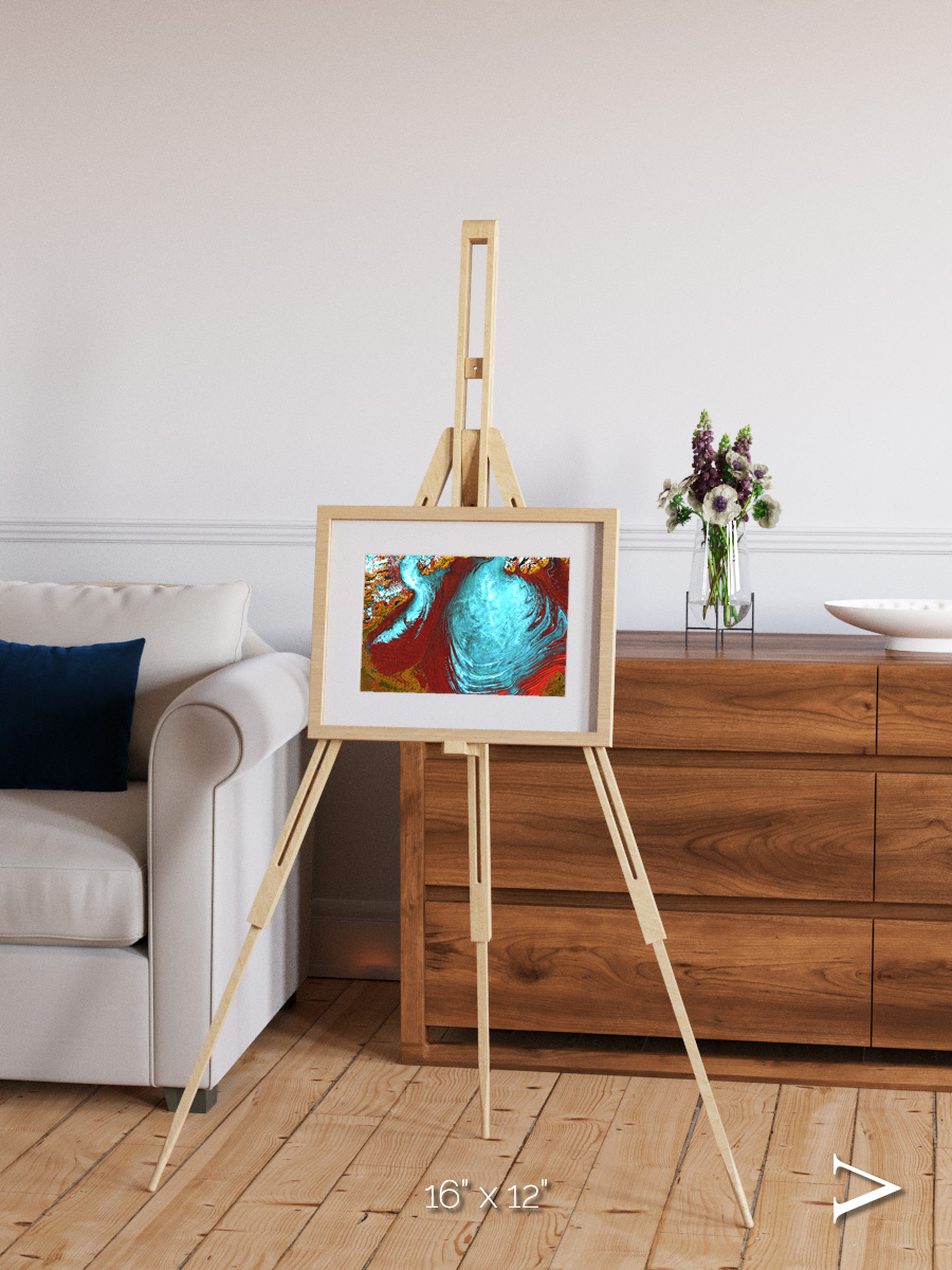 Glacial Passage, Malaspina Glacier Framed & Mounted Print