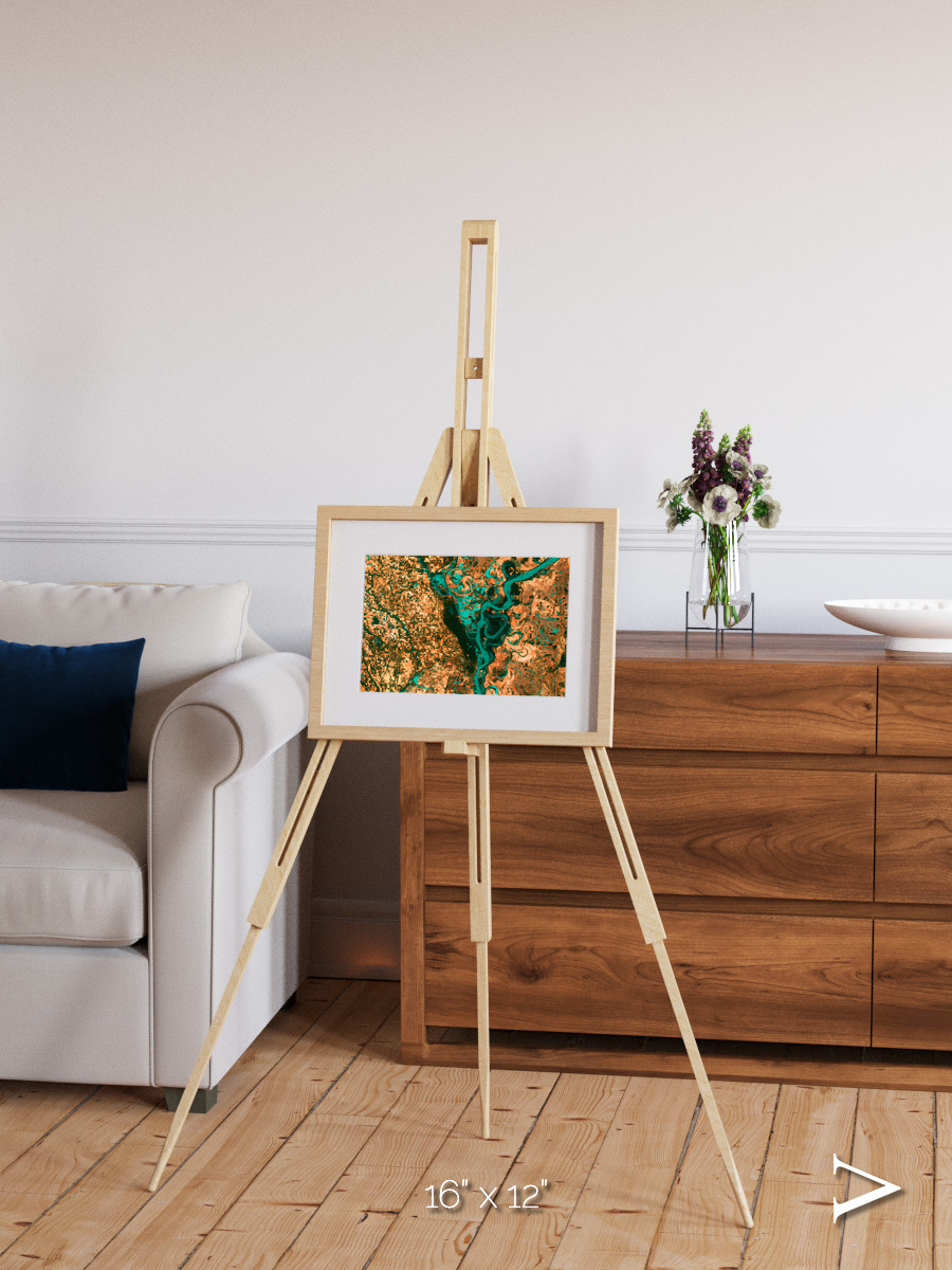 River’s Dance, Mississippi Framed & Mounted Print