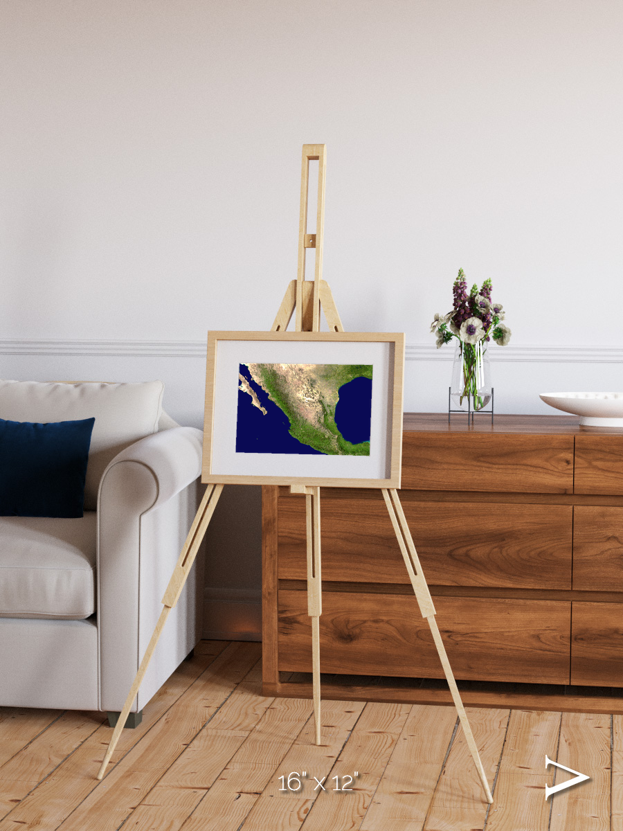 Windwritten Sands, Mexico and Central America Framed & Mounted Print