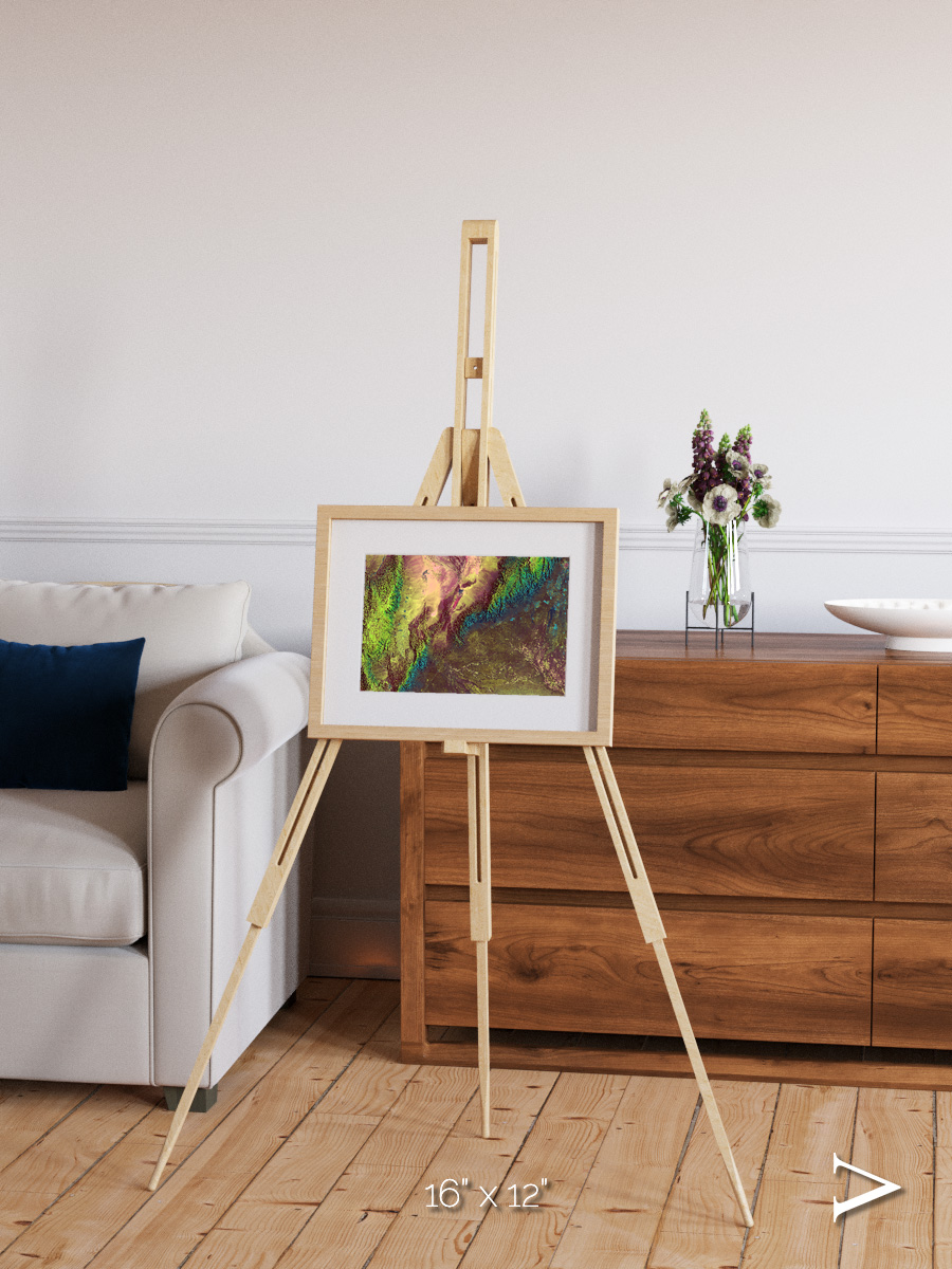 Textured Earth, Sierra de Velasco Framed & Mounted Print