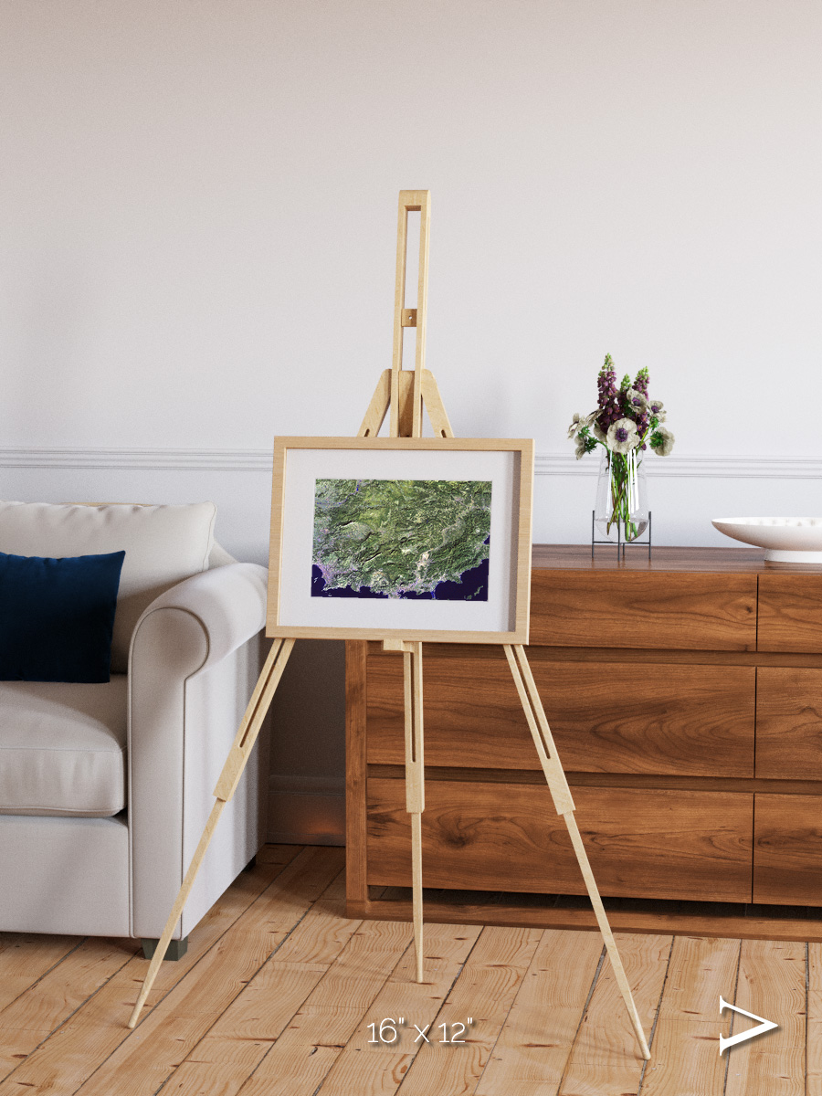 Bay and Shore, Southern Coast of France Framed & Mounted Print