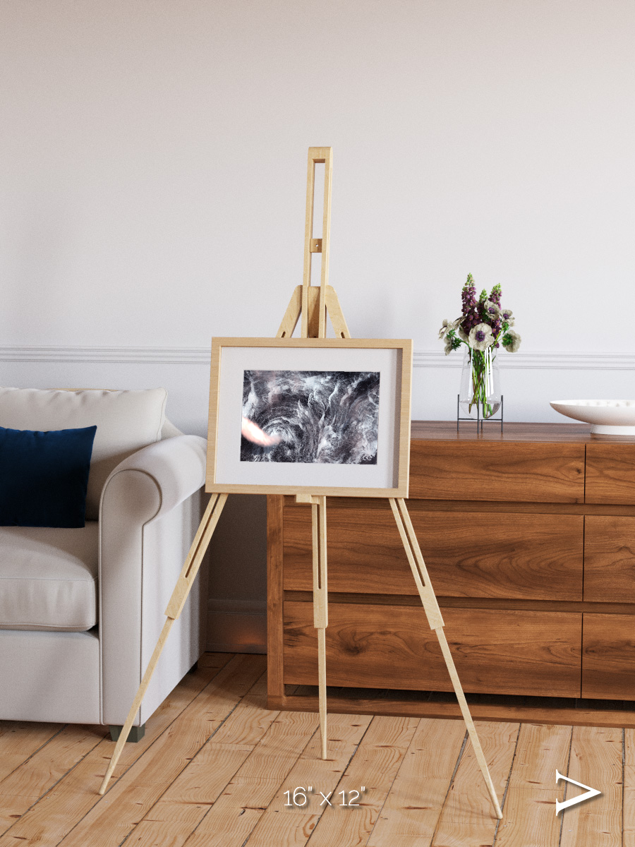 Wind Signatures, Whirlpool in the Air Framed & Mounted Print