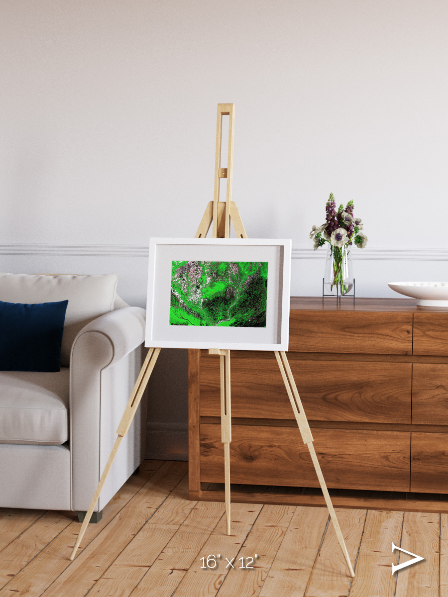 Ribbon River, Araca River Framed & Mounted Print