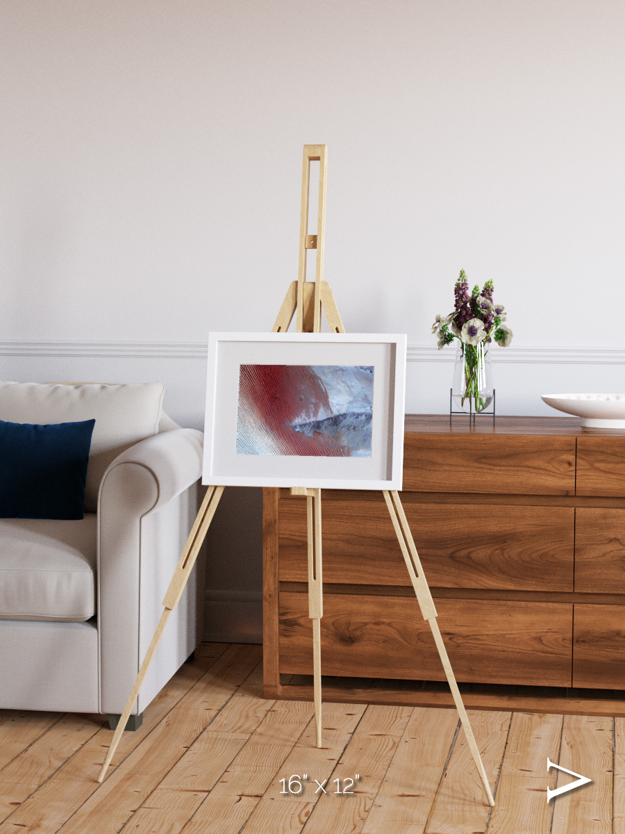 Wind Signatures, Empty Quarter Framed & Mounted Print