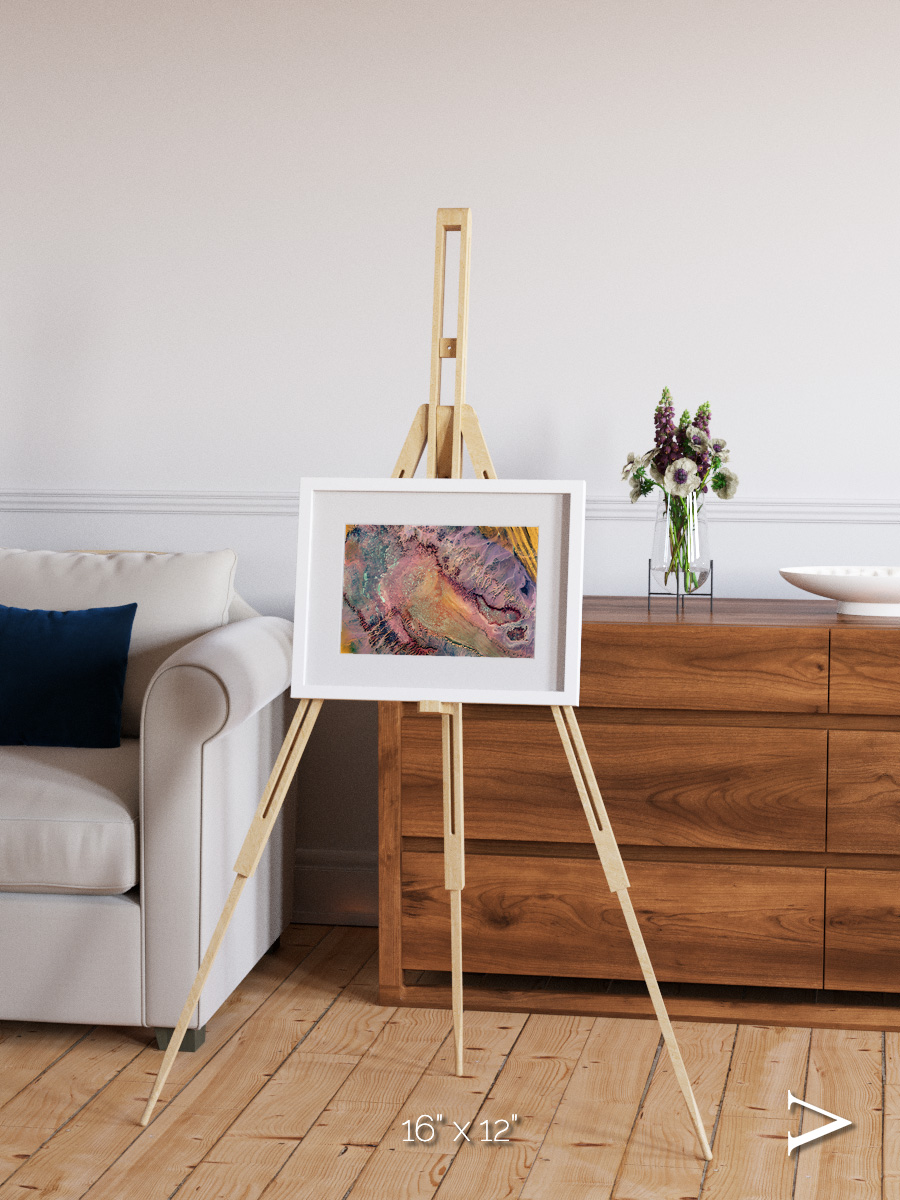 Echoes of Water, Western Desert Framed & Mounted Print