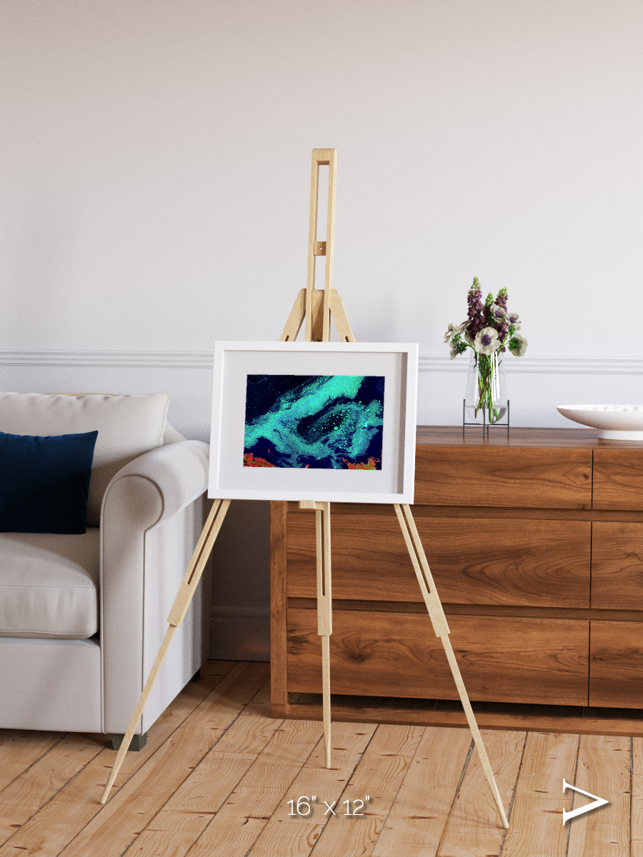 Frozen Currents, Foxe Basin Framed & Mounted Print