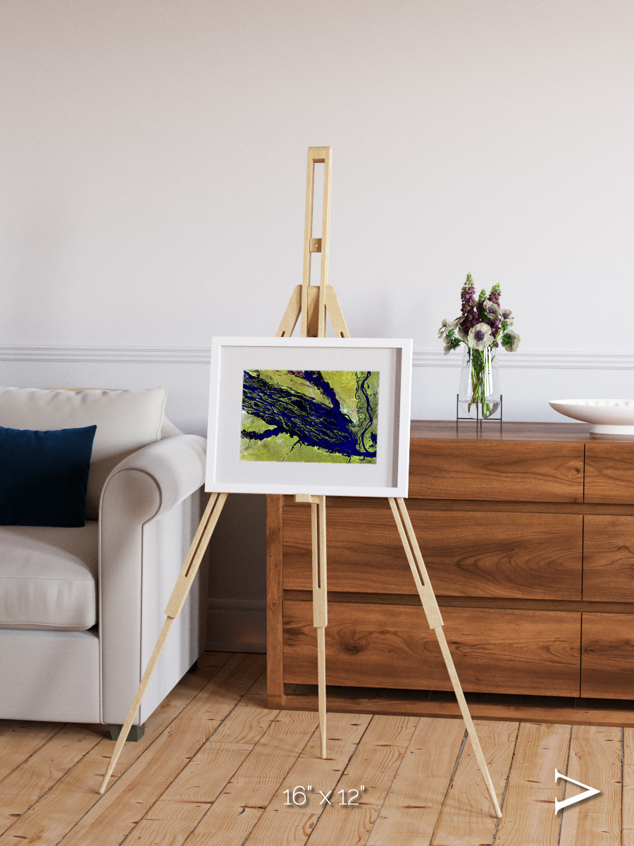 Painted Archipelago, Jau Park Framed & Mounted Print