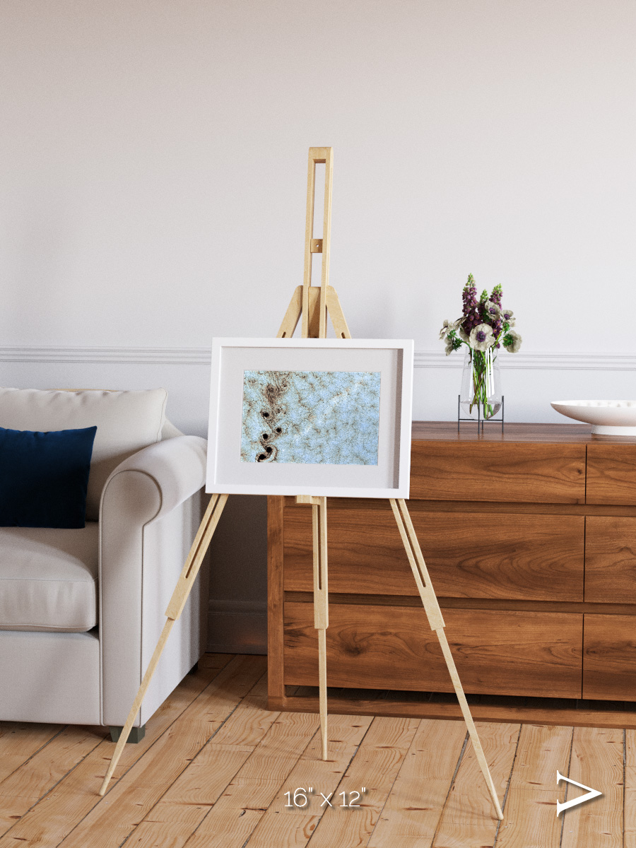 Wind Signatures, Karman Vortices Framed & Mounted Print