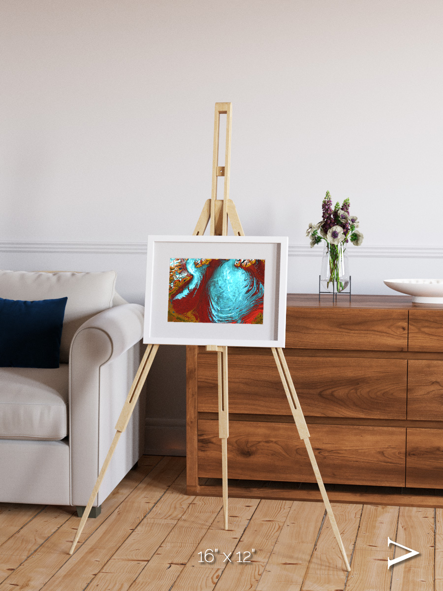 Glacial Passage, Malaspina Glacier Framed & Mounted Print