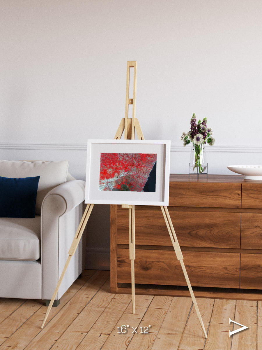 Painted Archipelago, Mt Etna Framed & Mounted Print