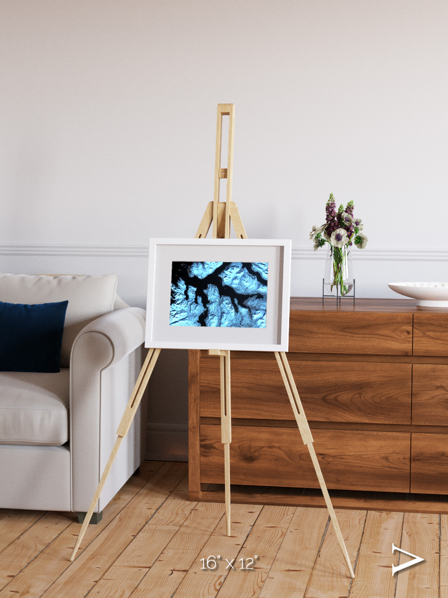 Glacial Passage, Northern Norway Framed & Mounted Print