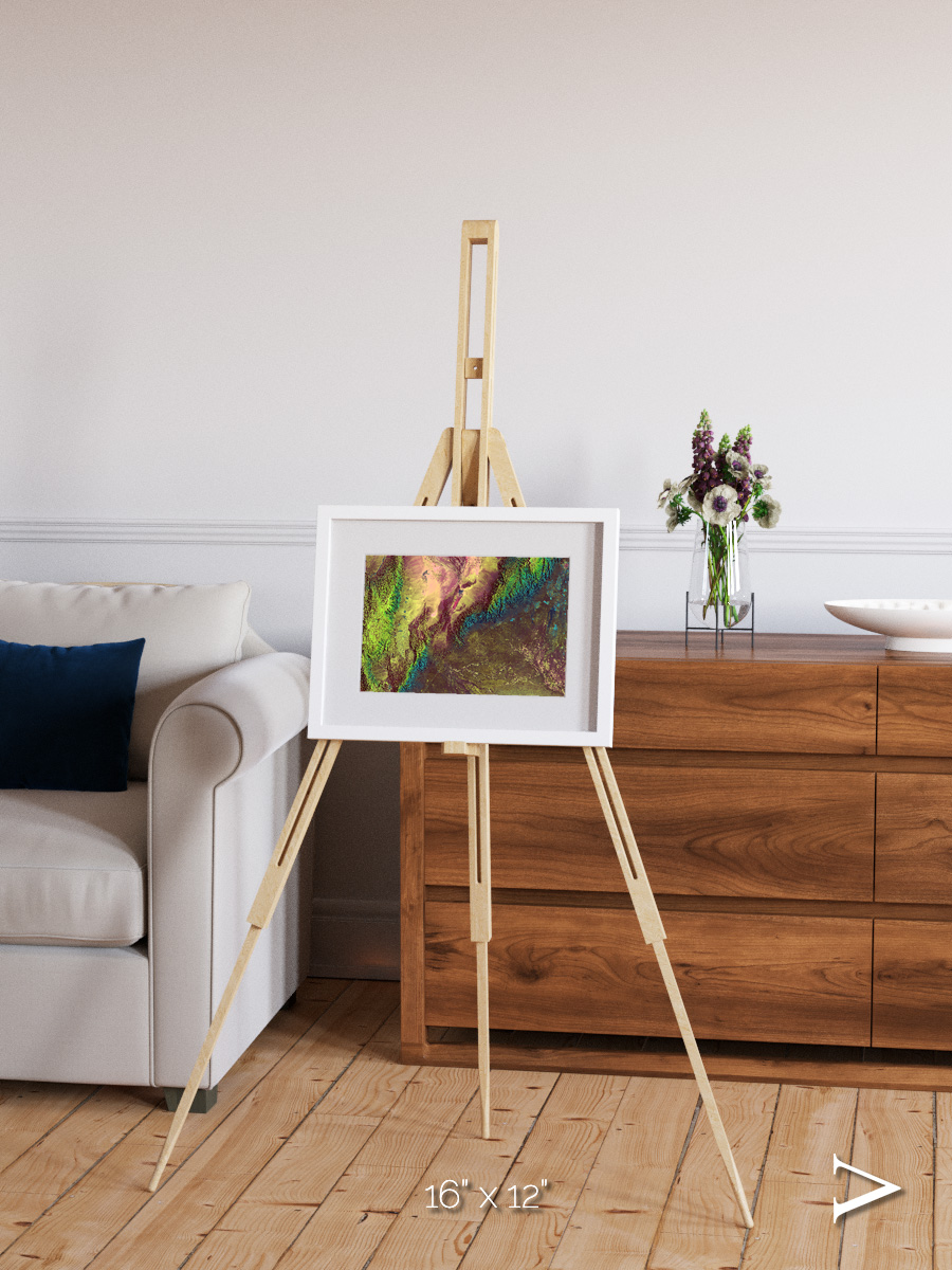 Textured Earth, Sierra de Velasco Framed & Mounted Print