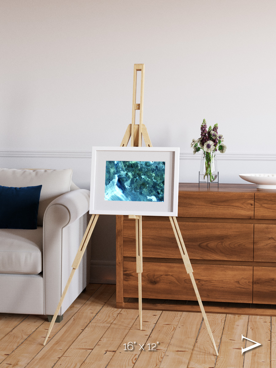 Heat Scars, Volcanoes Framed & Mounted Print