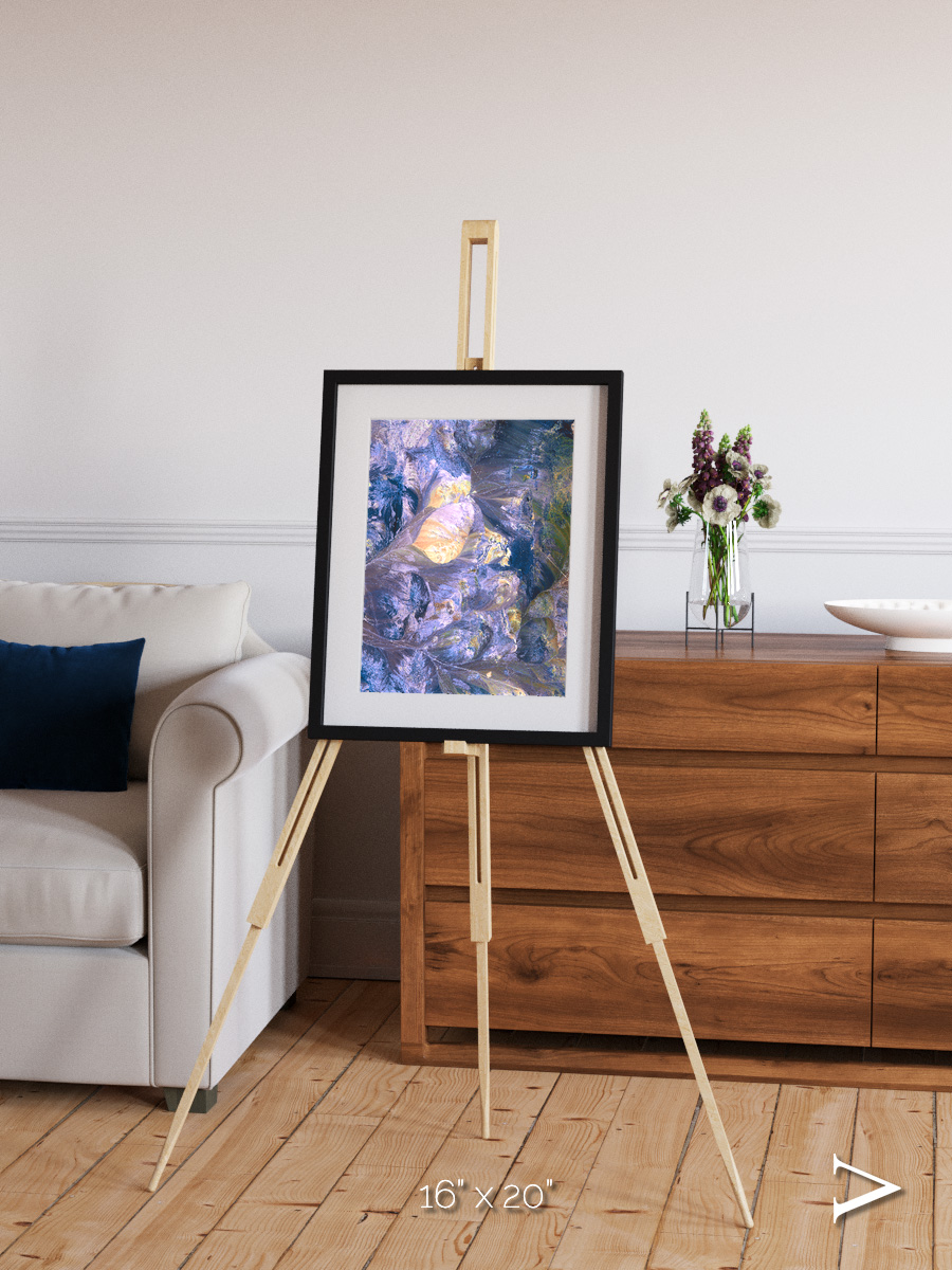 Heat Scars, Andes Framed & Mounted Print