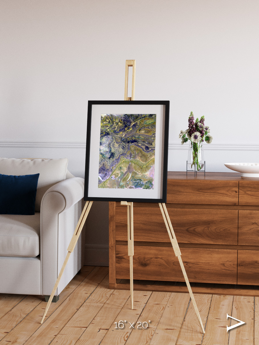 Mineral Horizons, Anti-Atlas Framed & Mounted Print