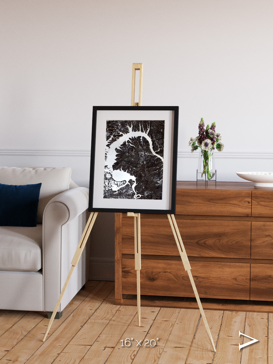 Dragon Lake, Siberia Framed & Mounted Print