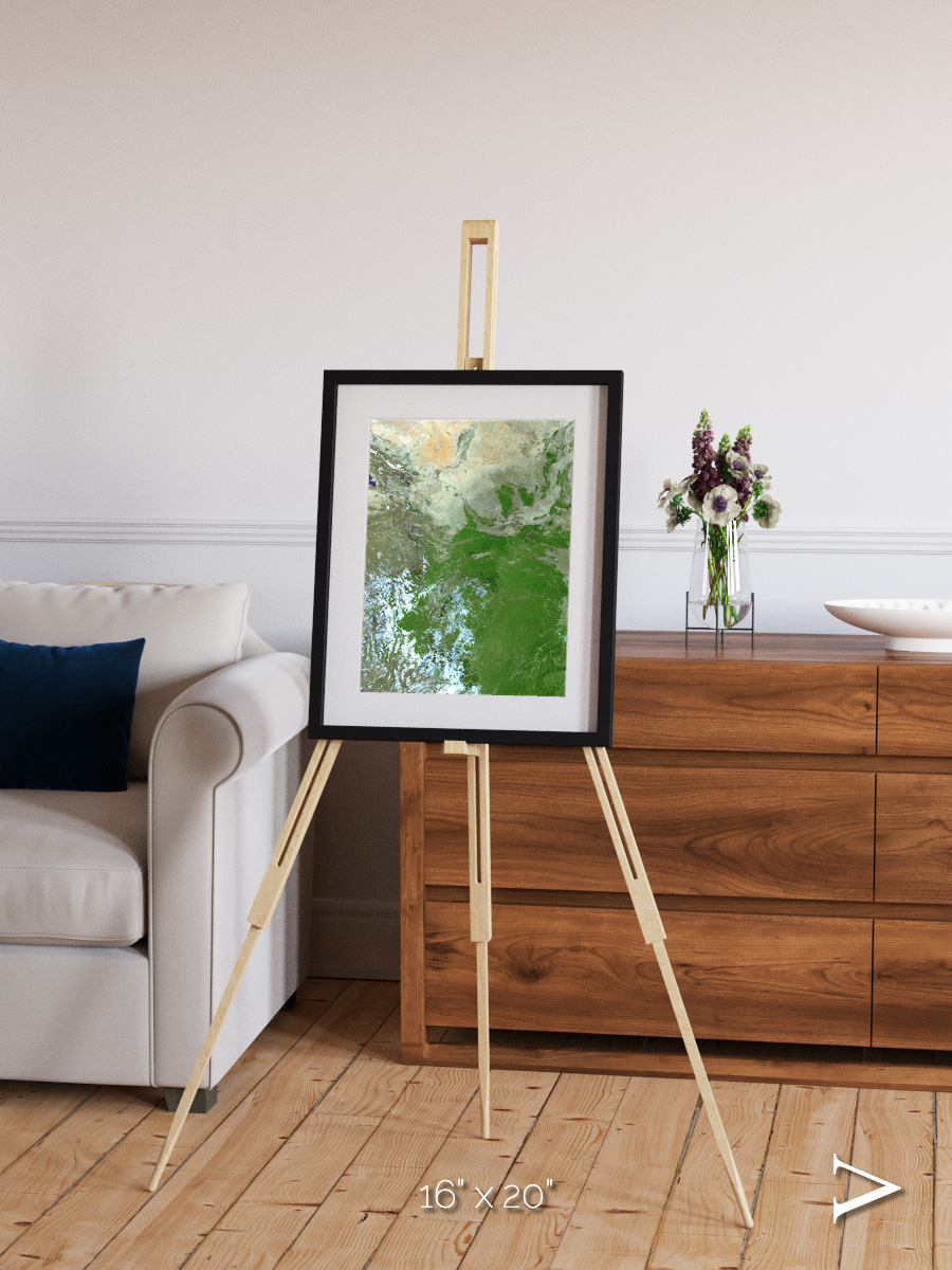 Sea Inlet, Eastern Asia Framed & Mounted Print