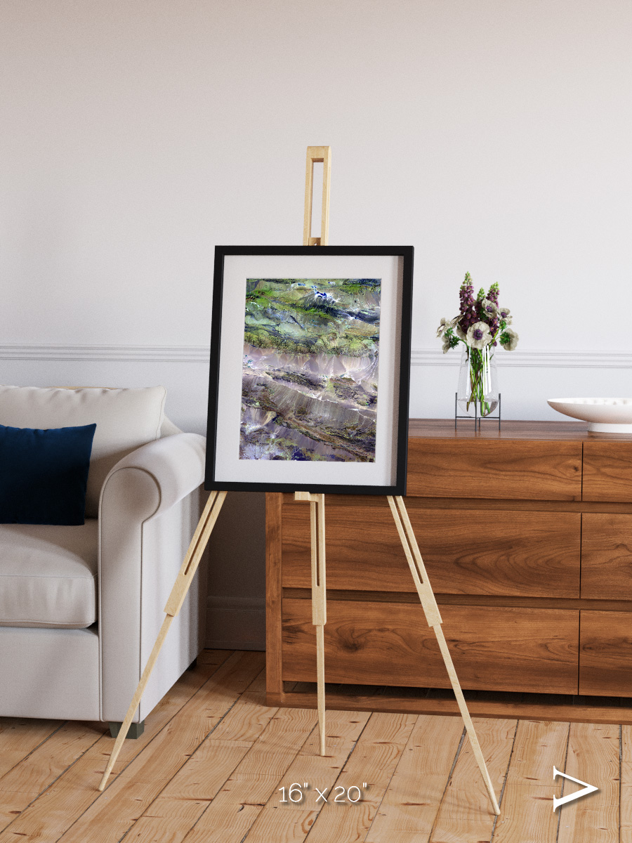 Arid Mosaic, Edrengiyn Nuruu Framed & Mounted Print