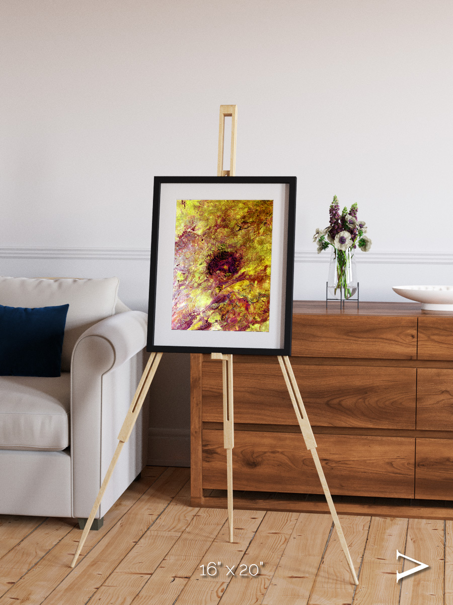 Magma Plains, Erongo Massif Framed & Mounted Print