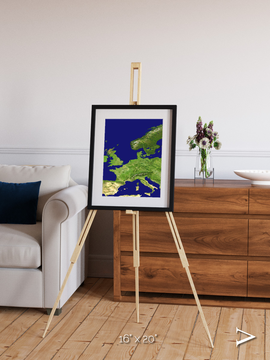 Arctic Outpost, Europe Framed & Mounted Print