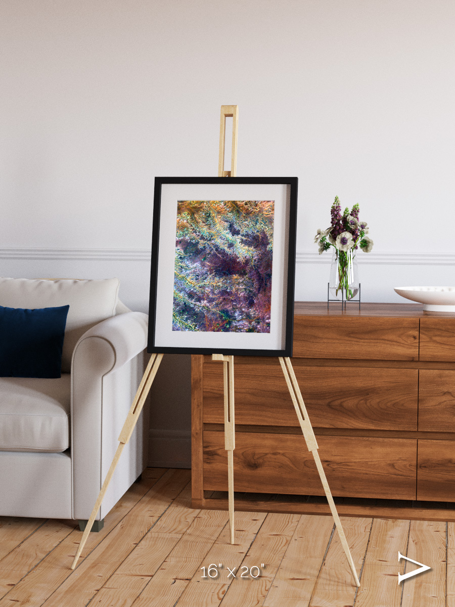 River and Plain, Ghadamis River Framed & Mounted Print