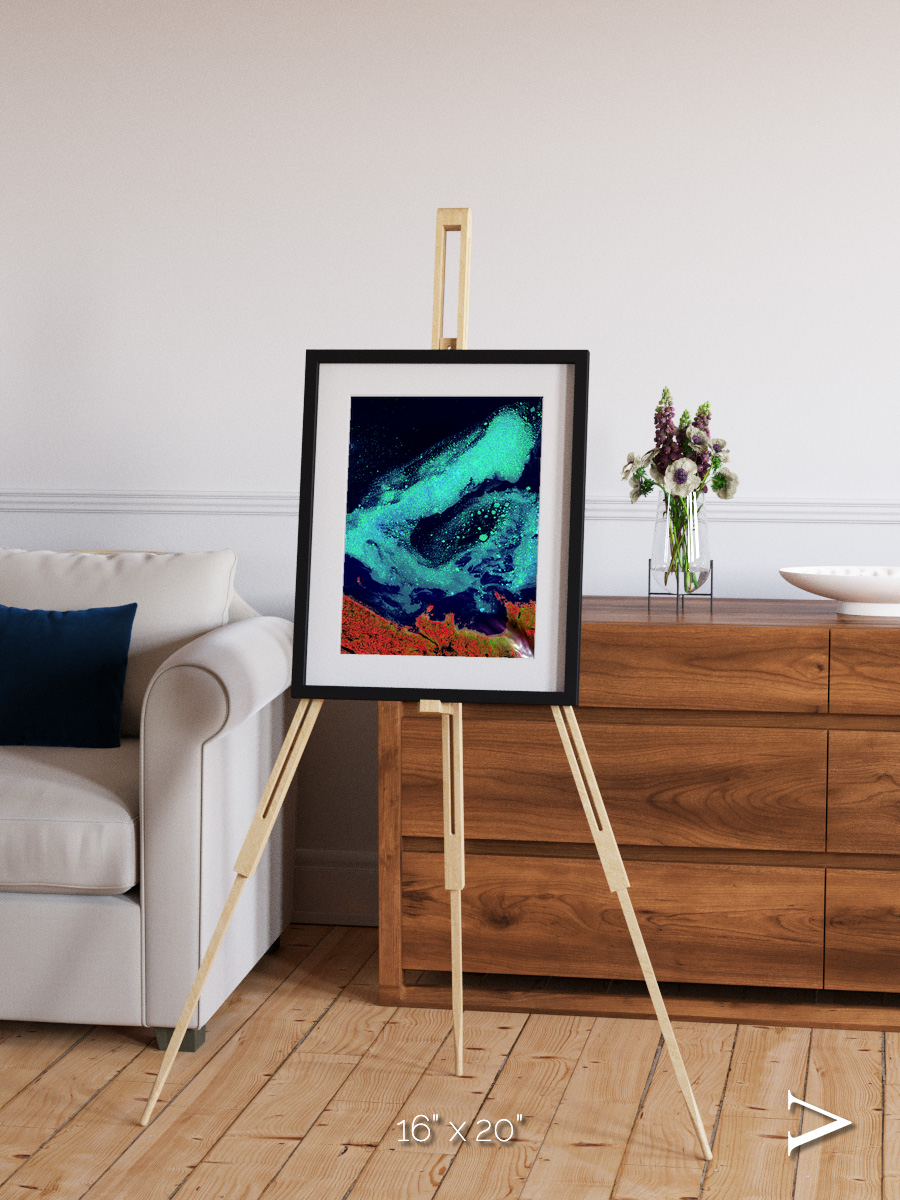 Frozen Currents, Foxe Basin Framed & Mounted Print