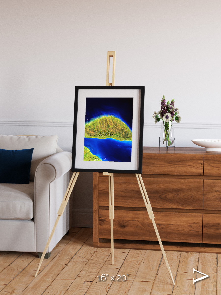Coastal Fragments, Island Rebound Framed & Mounted Print
