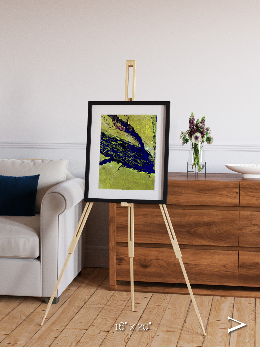 Painted Archipelago, Jau Park Framed & Mounted Print