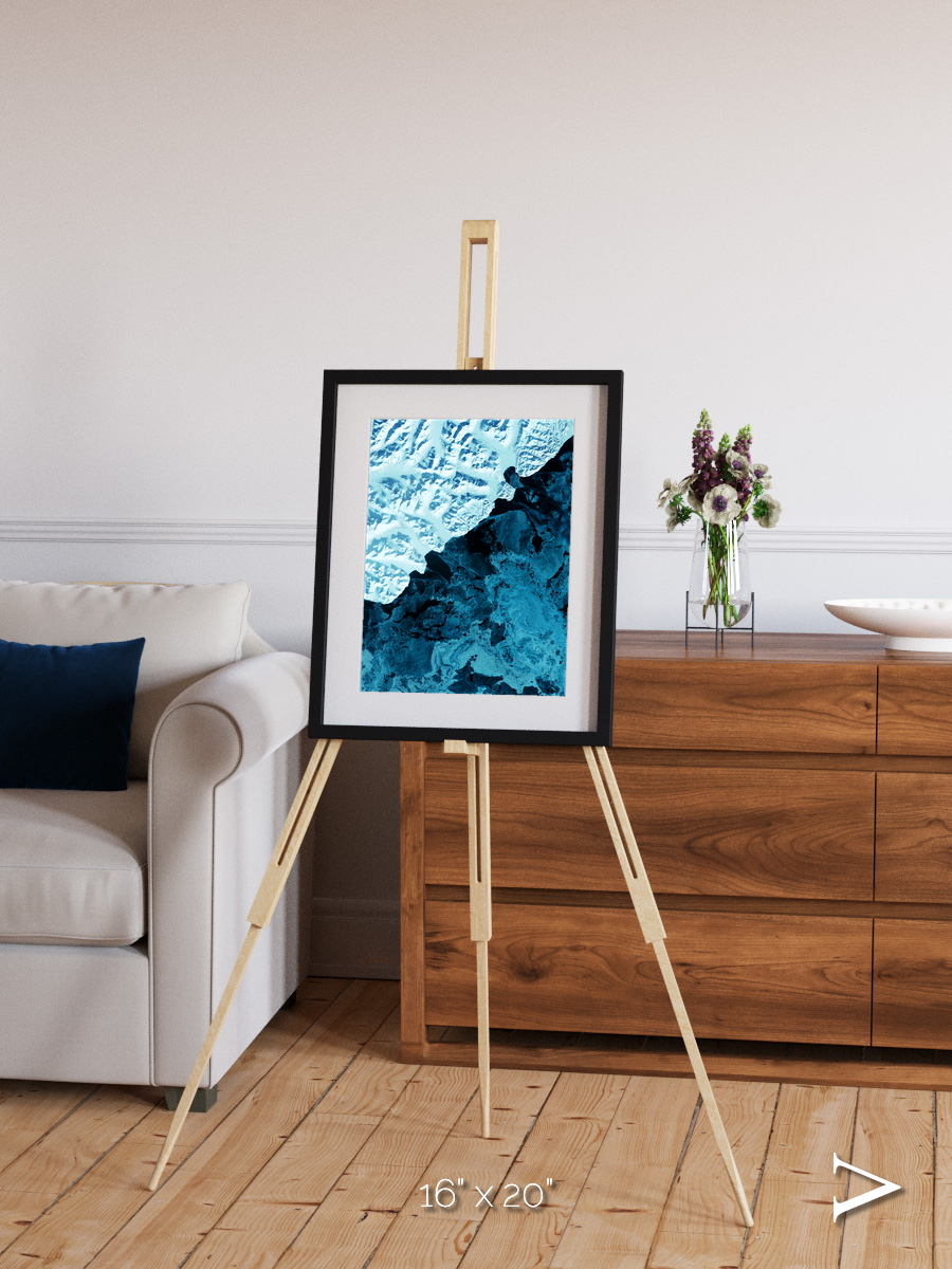 Glacial Passage, Kamchatka Peninsula Framed & Mounted Print