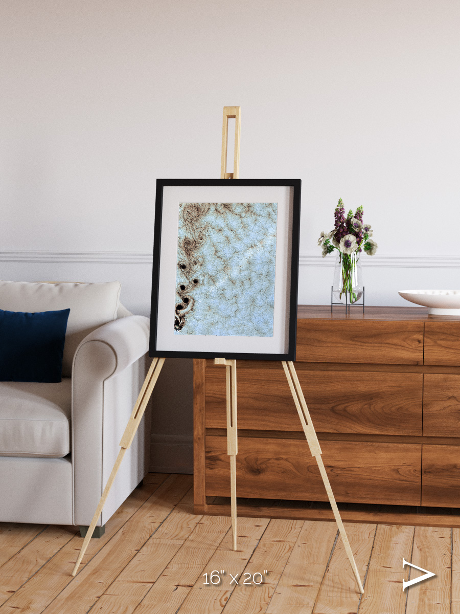 Wind Signatures, Karman Vortices Framed & Mounted Print