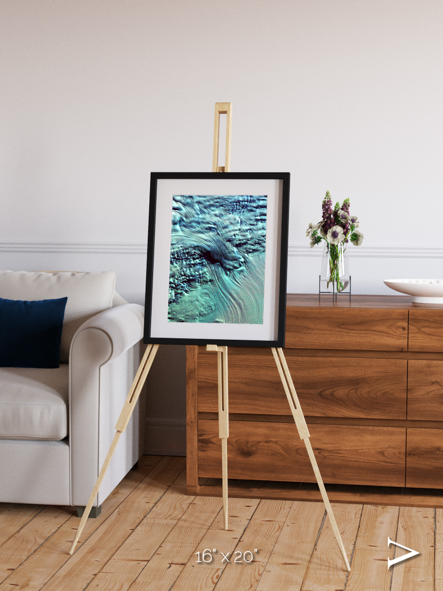 Ice River, Lambert Glacier Framed & Mounted Print