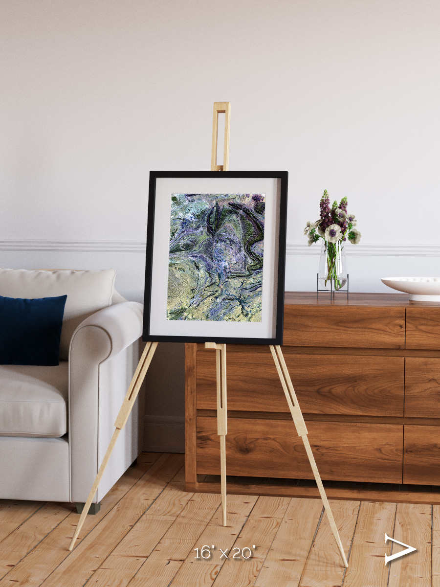 Mountain Textures, MacDonnell Ranges Framed & Mounted Print