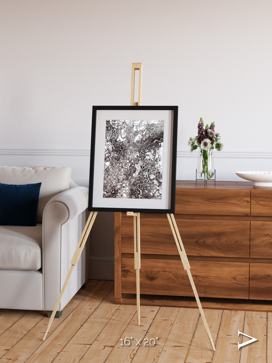 River Threads, Mayn River Framed & Mounted Print