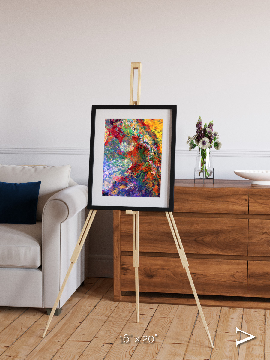 Melted Earth, Great Sandy Desert Framed & Mounted Print