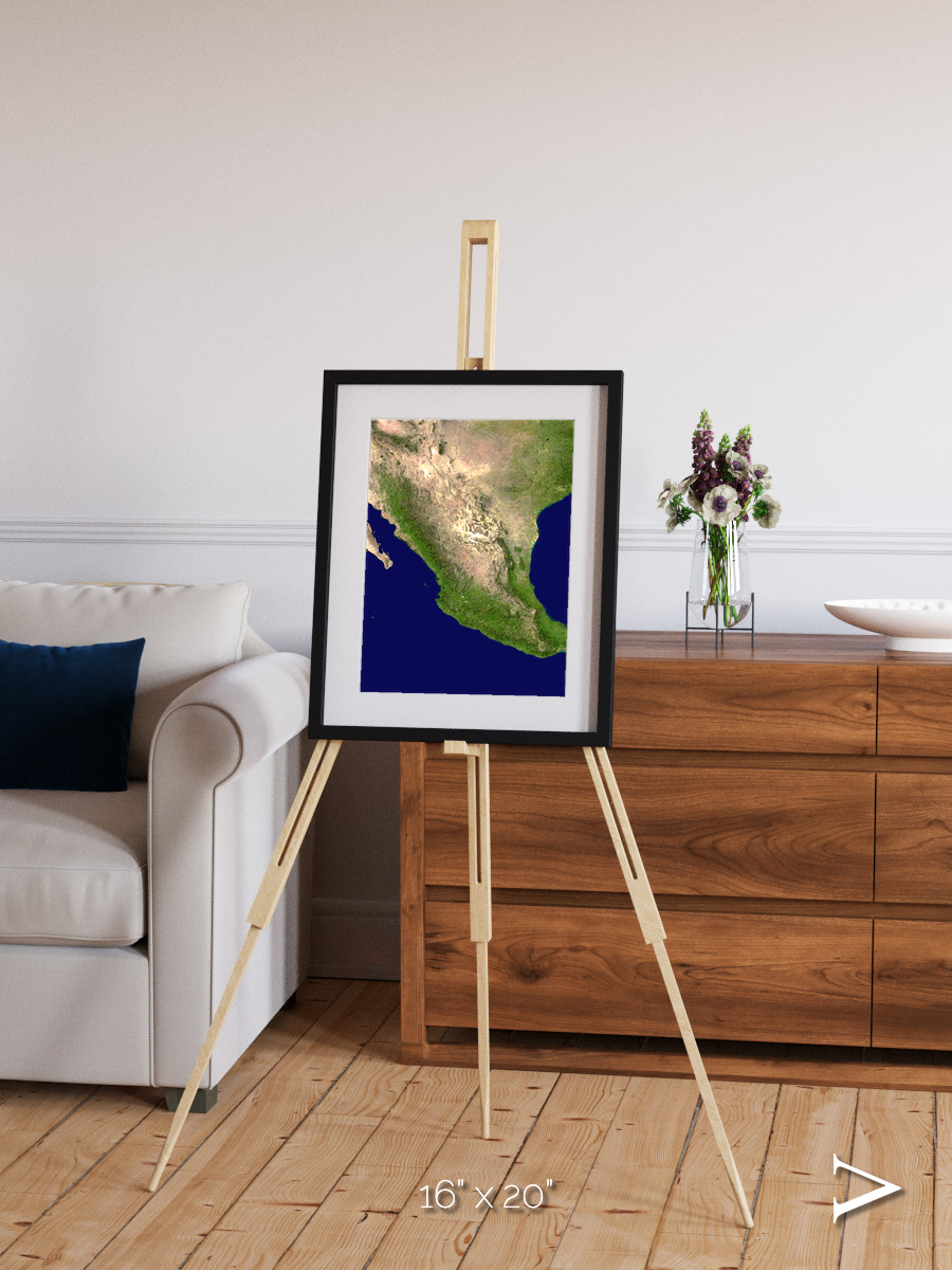Windwritten Sands, Mexico and Central America Framed & Mounted Print
