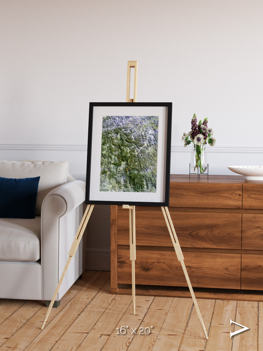 Earth in Colour, Namaqualand Framed & Mounted Print