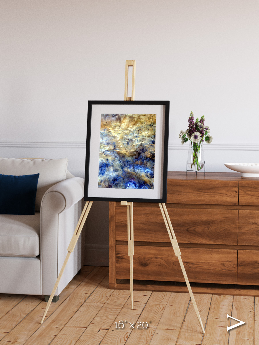 Heat Scars, No Mans Land Framed & Mounted Print