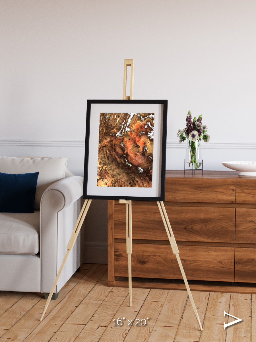 Sunlit Dunes, North America Framed & Mounted Print