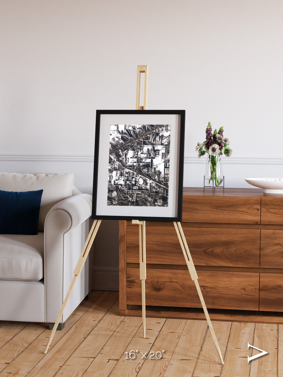 Fertile Threads, Northern Kazakhstan Framed & Mounted Print