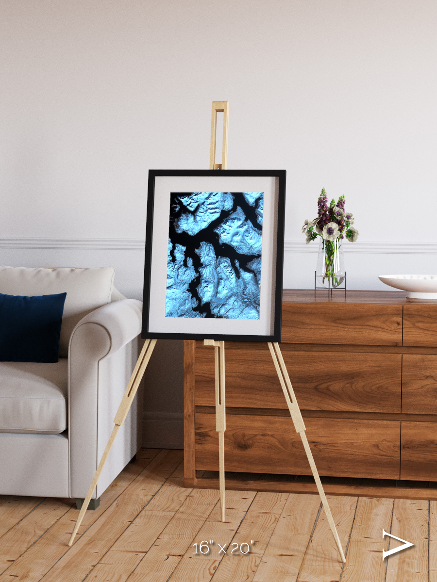 Glacial Passage, Northern Norway Framed & Mounted Print