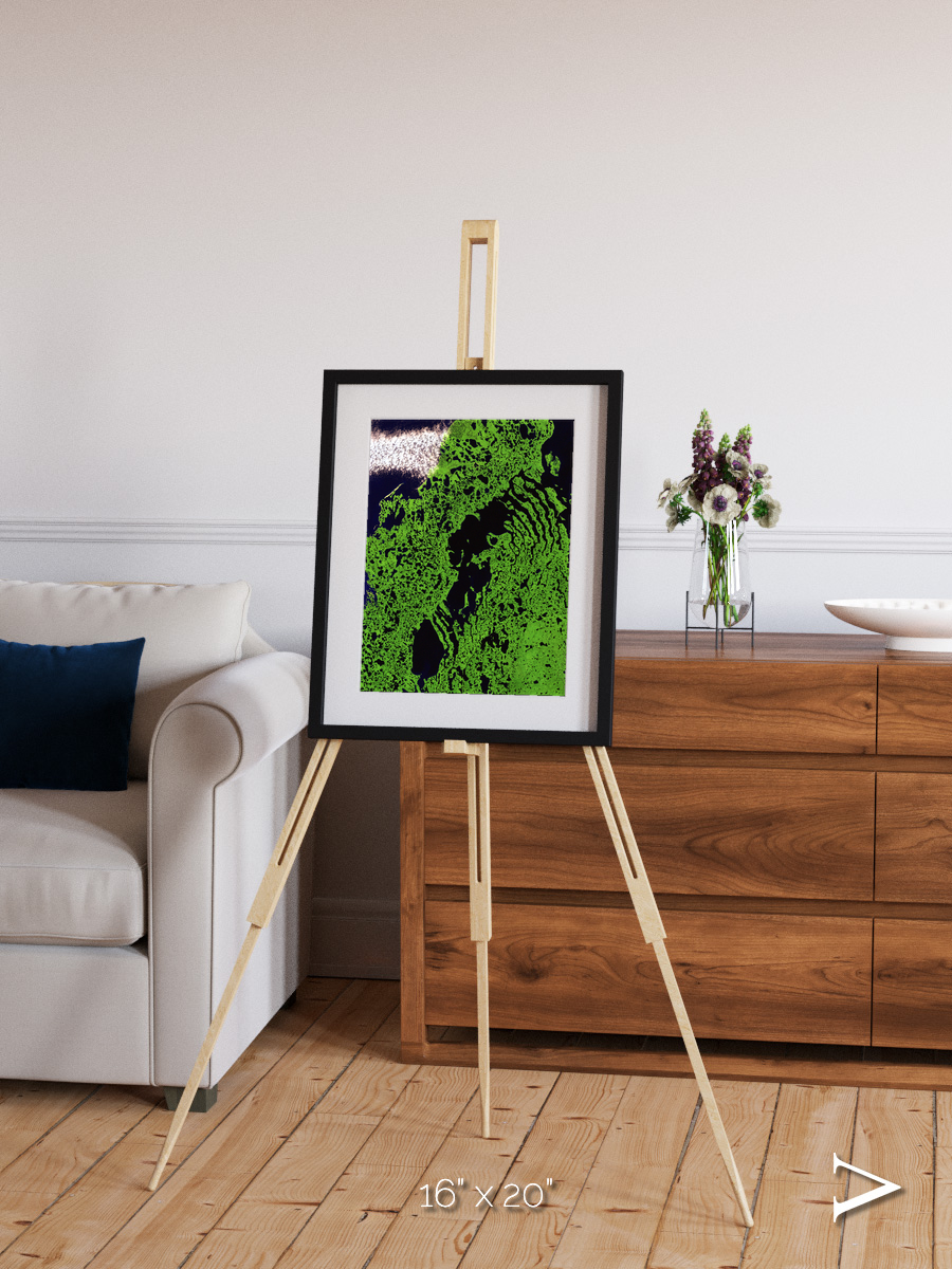 Tundra Reach, Liverpool Bay Framed & Mounted Print