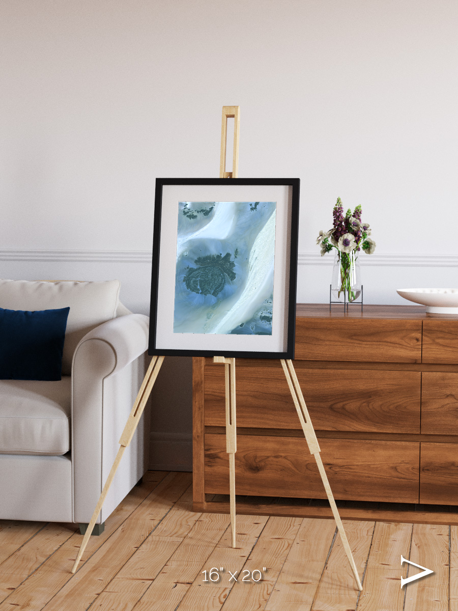 Shifting Dunes, Sahara Desert Framed & Mounted Print