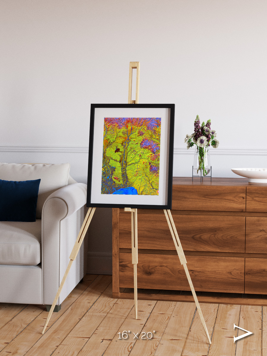 Glacial Ribbons, Chaunskaya Bay Framed & Mounted Print