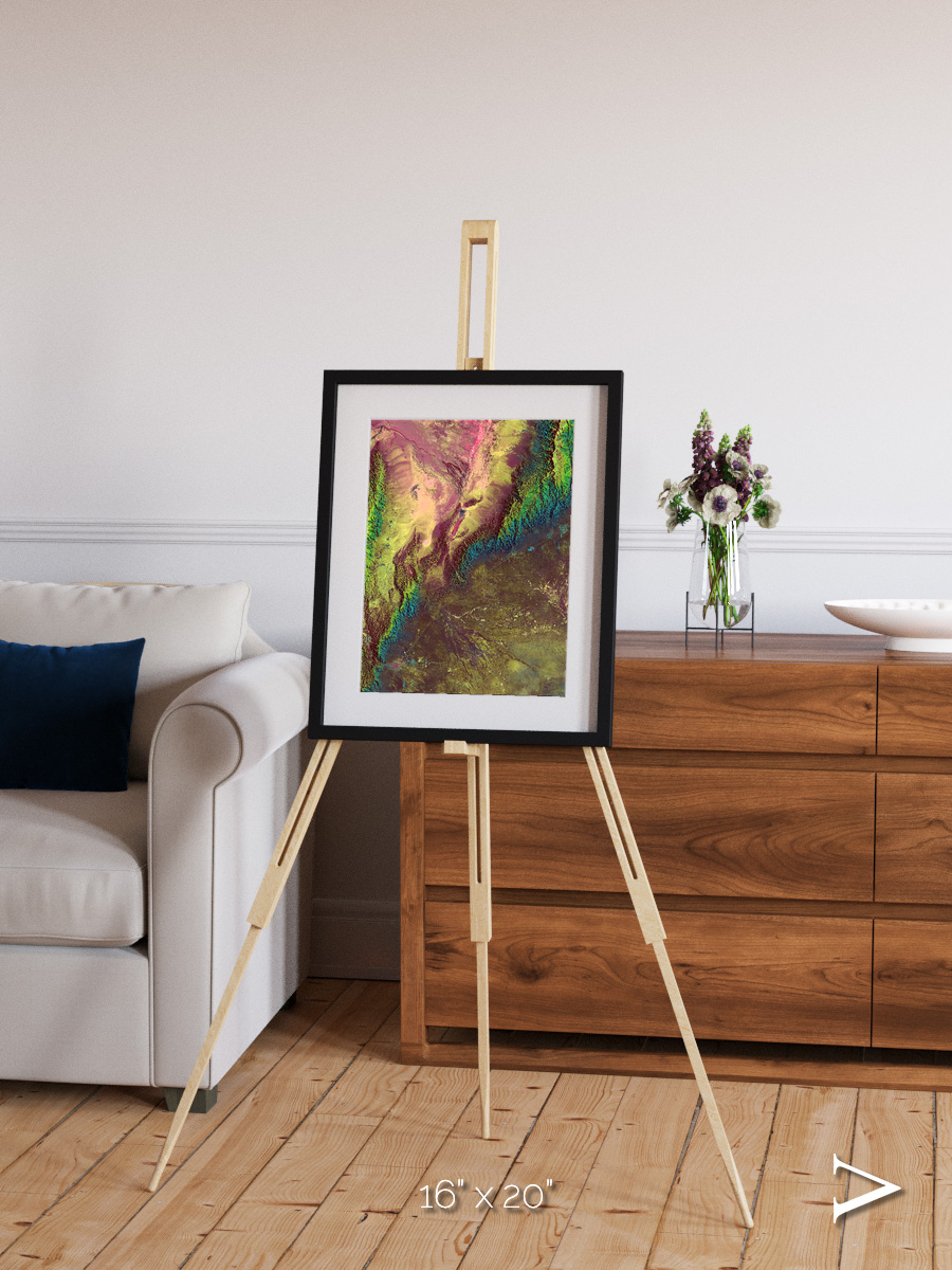 Textured Earth, Sierra de Velasco Framed & Mounted Print