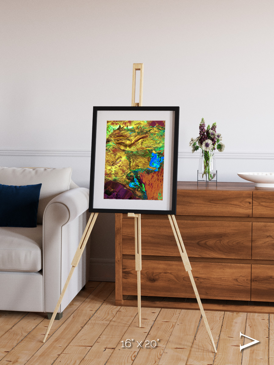 Salt and Storm, Dasht-e Kavir Framed & Mounted Print
