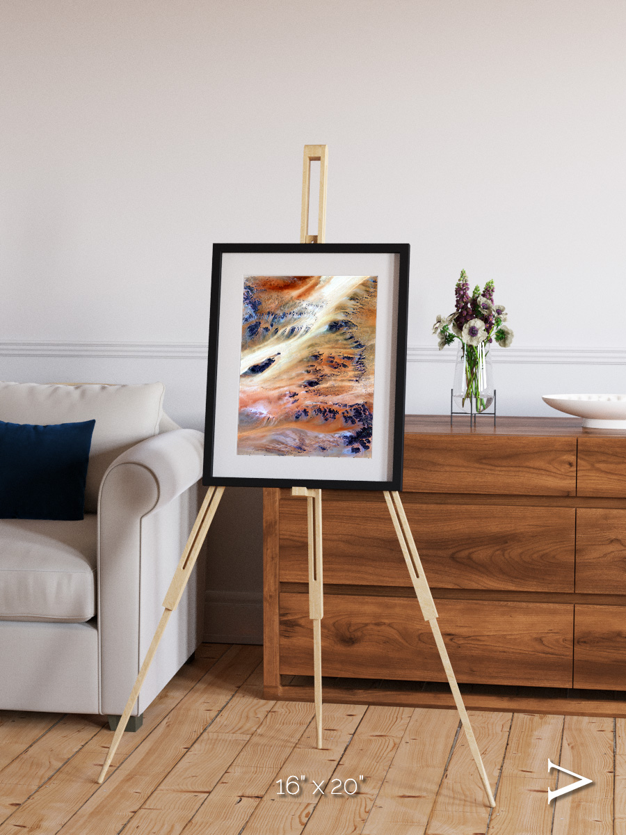 Shifting Dunes, Terkezi Oasis Framed & Mounted Print