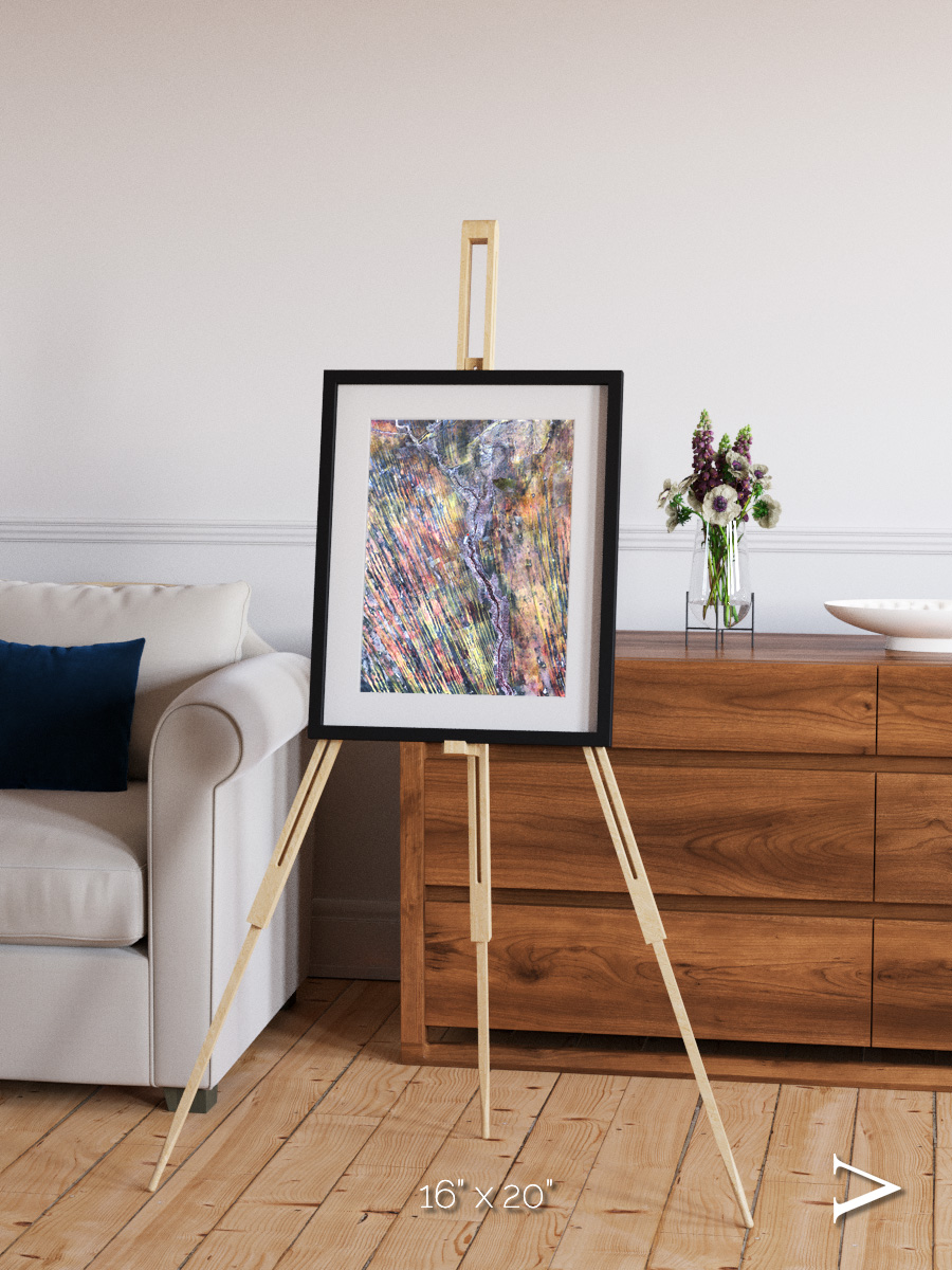 Crevasse Lines, The Optimist Framed & Mounted Print