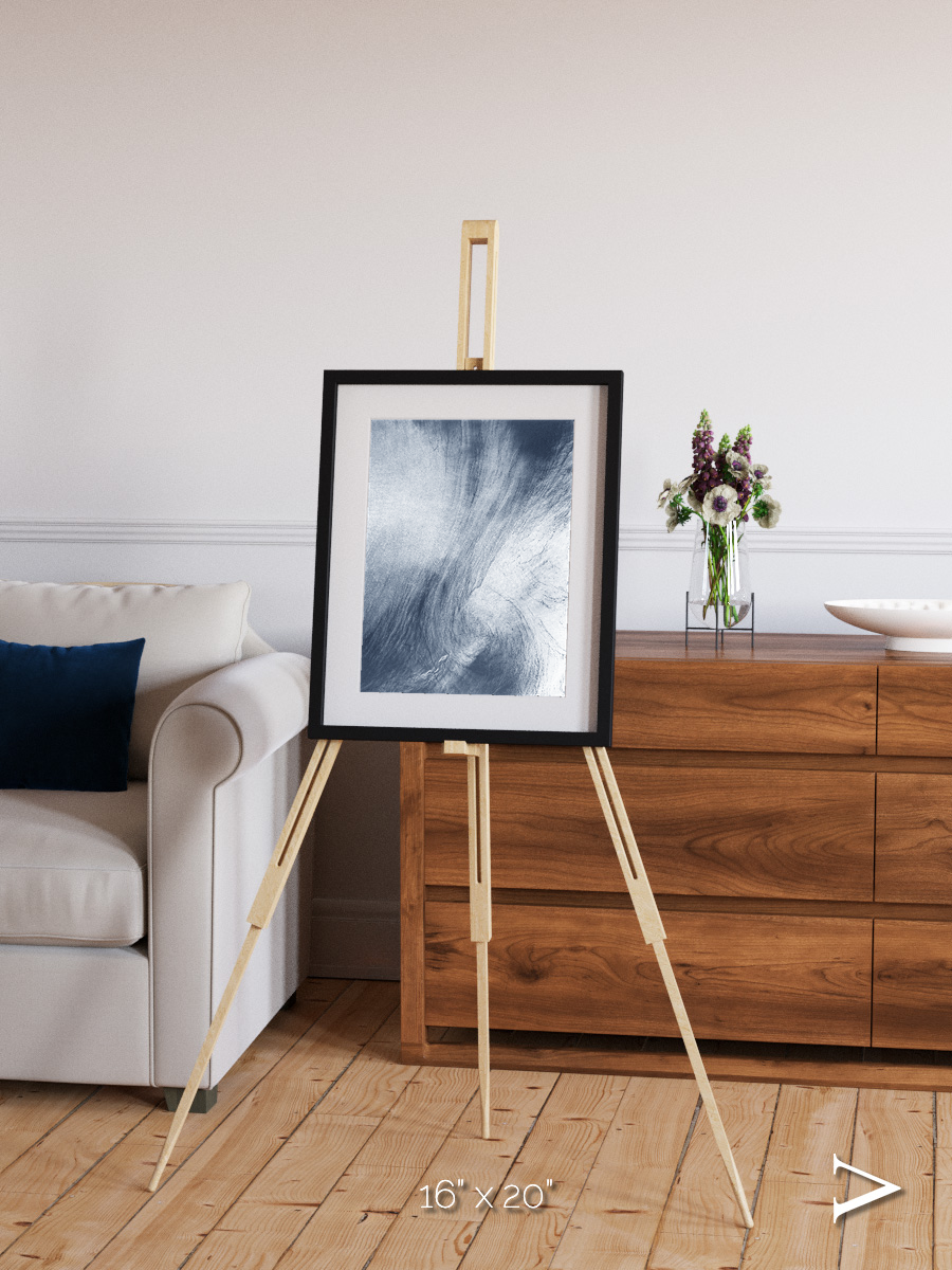 Wind Signatures, Whirlpool Cloud Framed & Mounted Print
