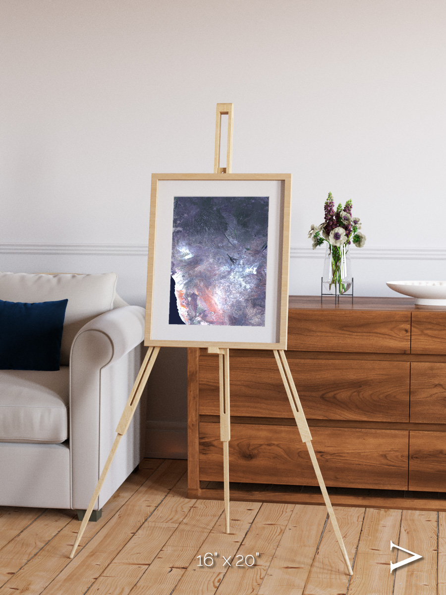 Sunlit Dunes, Africa Framed & Mounted Print