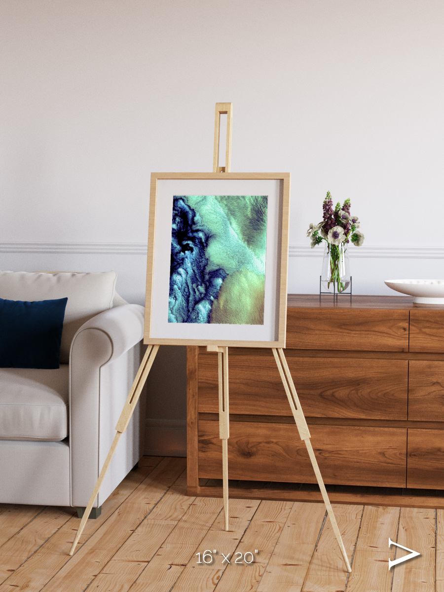 Shifting Skies, Aleutian Islands Framed & Mounted Print